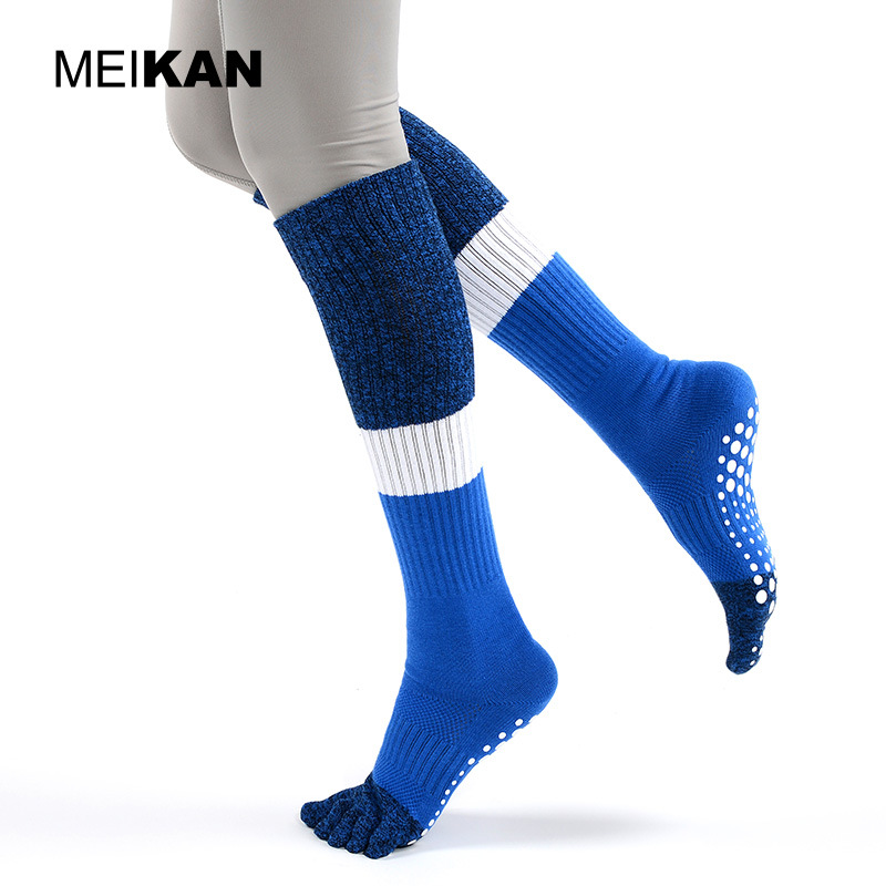 MEIKAN Barreled Stripe Toe Yoga Socks Knee High Sports Socks